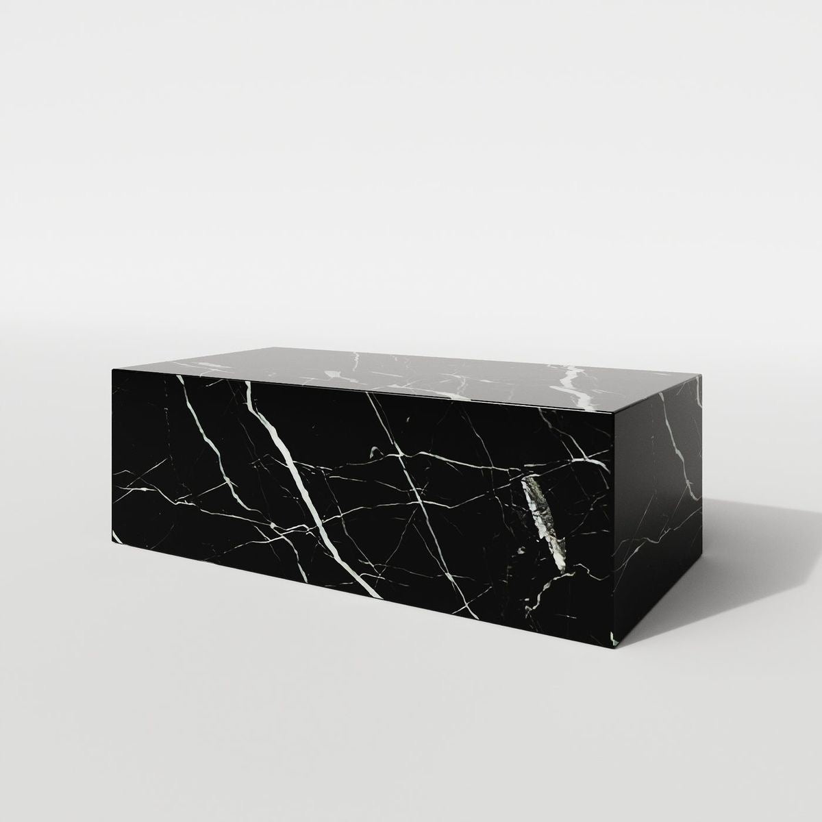 Black Marble Rectangular Coffee Table